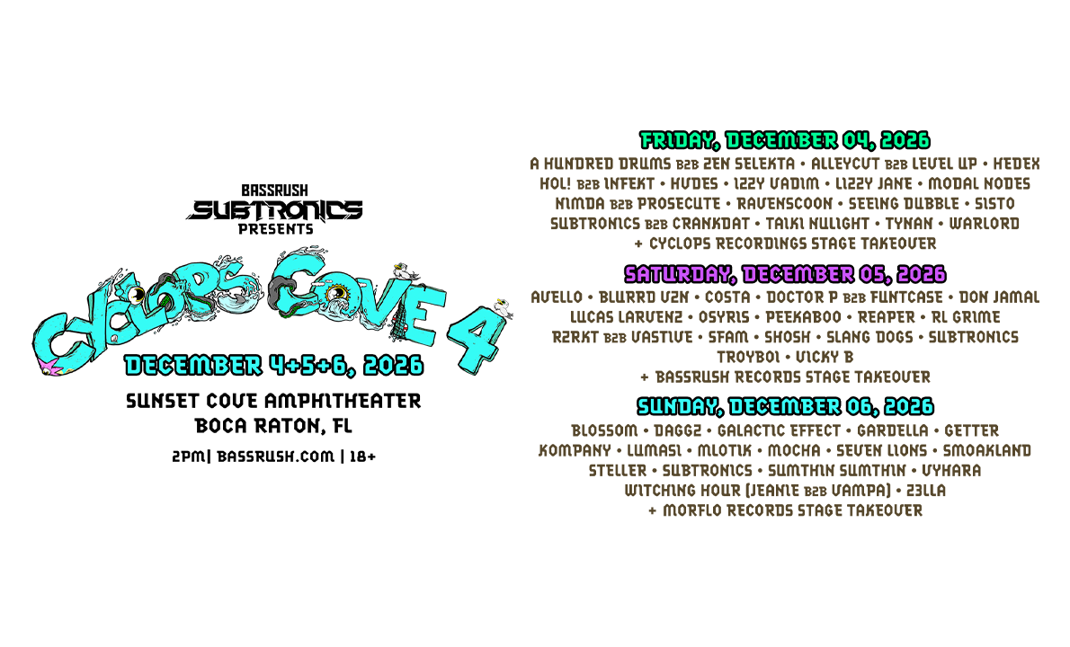 Official Cyclops Cove 4 2026 day-by-day lineup