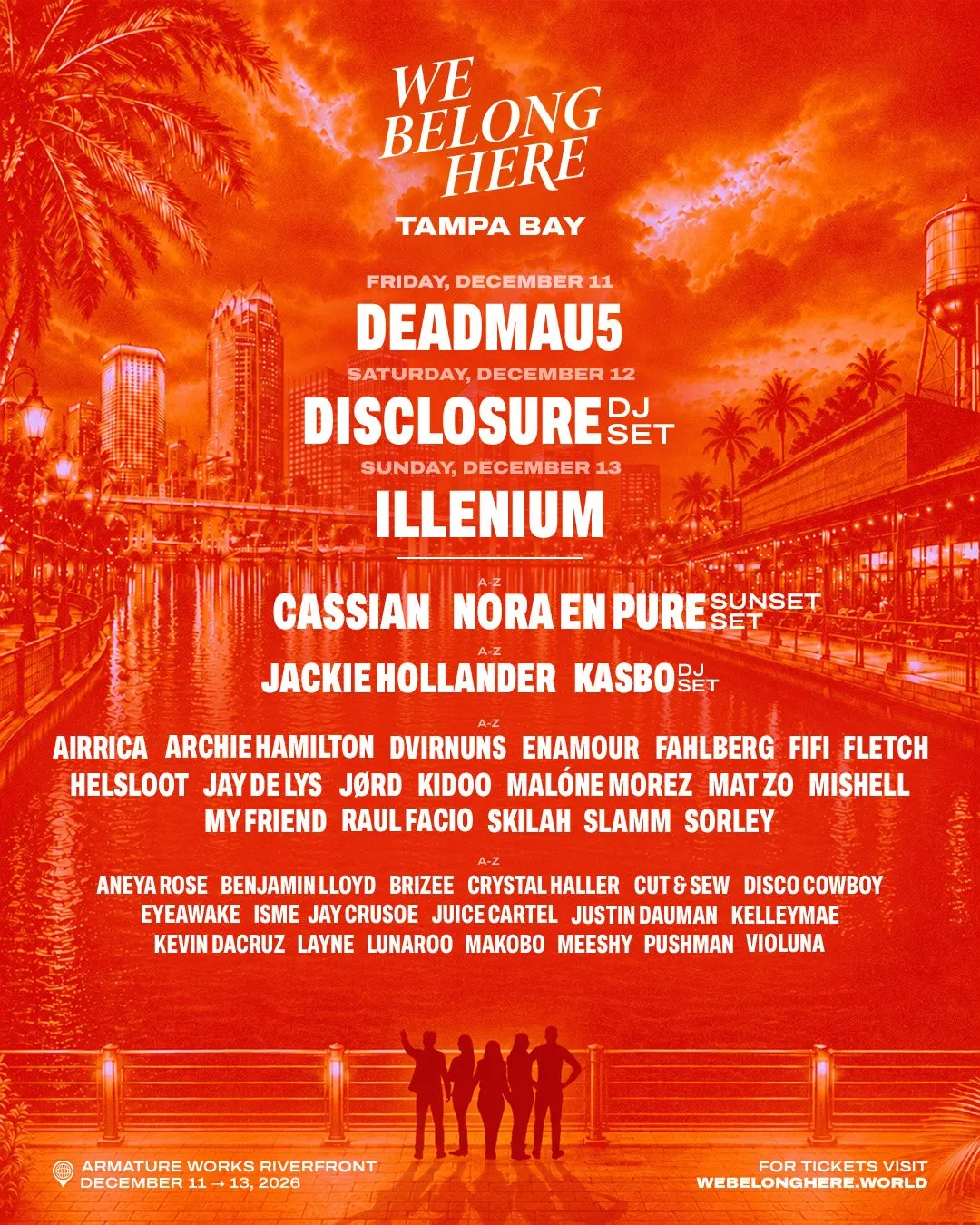 Official We Belong Here Tampa Bay 2026 overall lineup